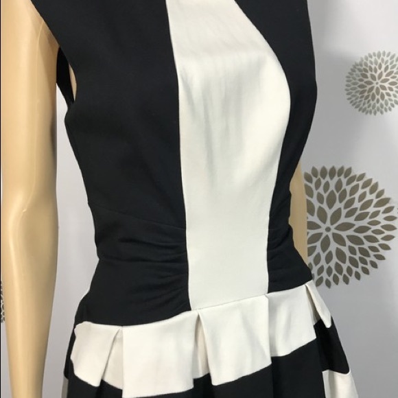 Eva Franco B&W Anthropologie Strata Cocktail Dress - Picture 4 of 8